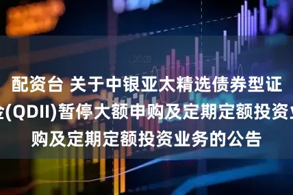 配资台 关于中银亚太精选债券型证券投资基金(QDII)暂停大额申购及定期定额投资业务的公告