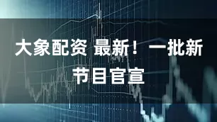 大象配资 最新！一批新节目官宣